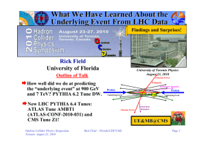 What We Have Learned About the Underlying Event From LHC Data