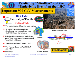 Predicting “Min-Bias” and the “Underlying Event” at the LHC Rick Field