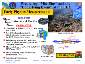 Predicting “Min-Bias” and the “Underlying Event” at the LHC Early Physics Measurements