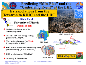 Predicting “Min-Bias” and the “Underlying Event” at the LHC Extrapolations from the