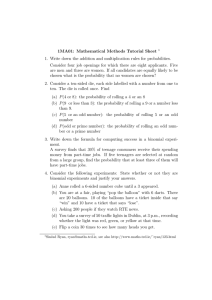 1MA01: Mathematical Methods Tutorial Sheet