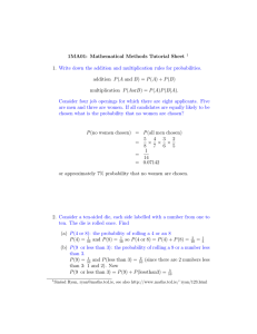 1MA01: Mathematical Methods Tutorial Sheet 1.