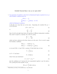 MA2332 Tutorial Sheet: due on 1st April, 2016 1.