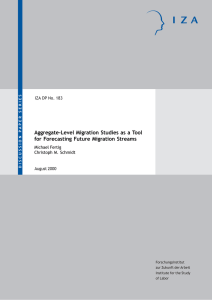 Aggregate-Level Migration Studies as a Tool for Forecasting Future Migration Streams