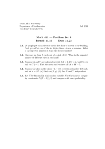 Math 411 — Problem Set 9 Issued: 11.15 Due: 11.23