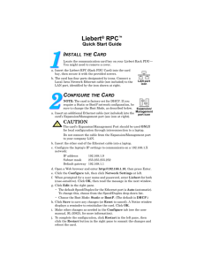 Liebert RPC I