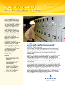 Integrated Partial Discharge Testing and Monitoring Solutions  Protecting Critical Assets
