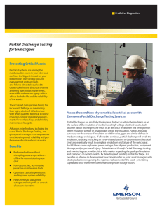 Partial Discharge Testing for Switchgear  Protecting Critical Assets