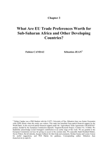 What Are EU Trade Preferences Worth for Countries?