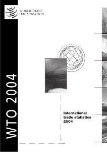 WTO 2004 International trade statistics 2004