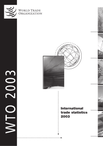 2003 WTO International trade statistics