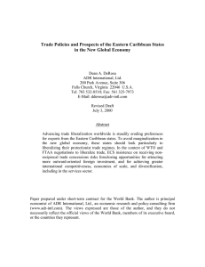 Trade Policies and Prospects of the Eastern Caribbean States