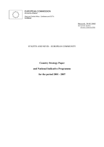 Country Strategy Paper and National Indicative Programme