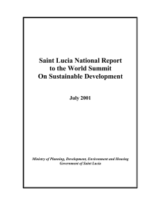 Saint Lucia National Report to the World Summit On Sustainable Development
