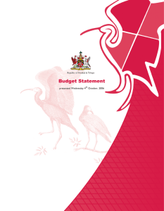 Budget Statement presented Wednesday 4 October, 2006 th