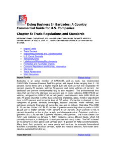 Doing Business In Barbados: A Country Commercial Guide for U.S. Companies