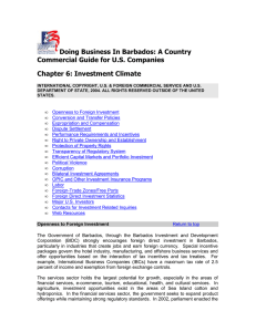 Doing Business In Barbados: A Country Commercial Guide for U.S. Companies