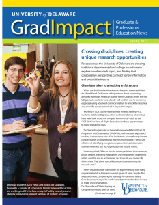 Impact Grad Crossing disciplines, creating unique research opportunities