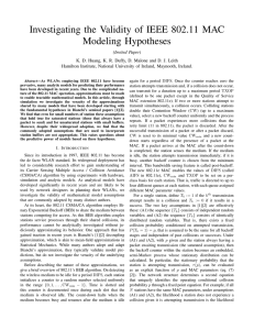 Investigating the Validity of IEEE 802.11 MAC Modeling Hypotheses