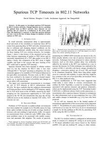 Spurious TCP Timeouts in 802.11 Networks