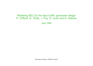 Modeling 802.11e for data traffic parameter design