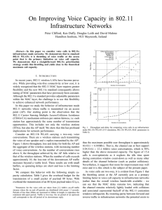 On Improving Voice Capacity in 802.11 Infrastructure Networks