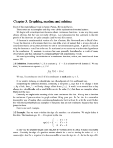 Chapter 3. Graphing, maxima and minima