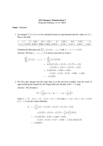 1S3 (Timoney) Tutorial sheet 7 [Tutorials February 12–23, 2007] Name: Solutions R