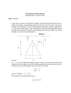 1S3 (Timoney) Tutorial sheet 10 Name: Solutions