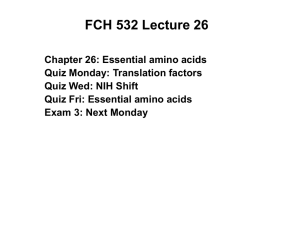 FCH 532 Lecture 26