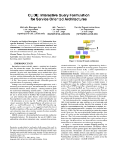 CLIDE: Interactive Query Formulation for Service Oriented Architectures