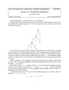 Lecture 35: Threshold Computation