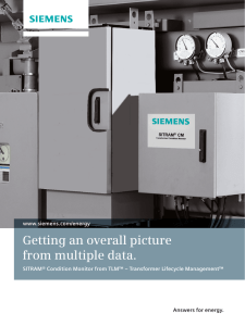 Getting an overall picture from multiple data. Answers for energy. www.siemens.com/energy