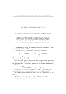 ON THE WEIERSTRASS DIVISION by Stanis law  Lojasiewicz