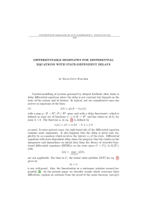 DIFFERENTIABLE SEMIFLOWS FOR DIFFERENTIAL EQUATIONS WITH STATE-DEPENDENT DELAYS