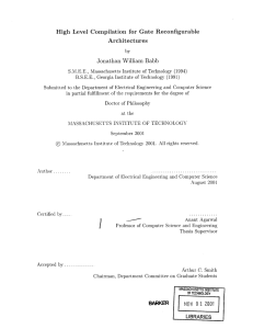 High  Level  Compilation  for  Gate ... Architectures Jonathan  William  Babb