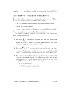 Introduction to analytic continuation