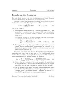 ∂-equation Exercise on the