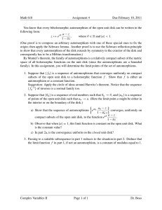 Math 618 Assignment 4 Due February 10, 2011