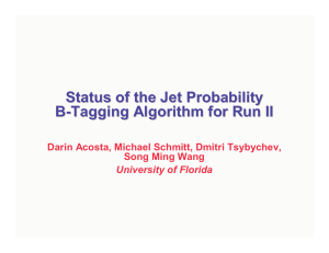Status of the Jet Probability B - Tagging Algorithm for Run II