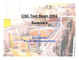 CSC Test Beam 2004 Summary Darin Acosta (For the EMU Collaboration)