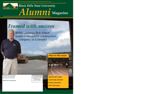 Alumni Framed with success Magazine Black Hills State University