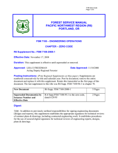 FOREST SERVICE MANUAL PACIFIC NORTHWEST REGION (R6) PORTLAND, OR