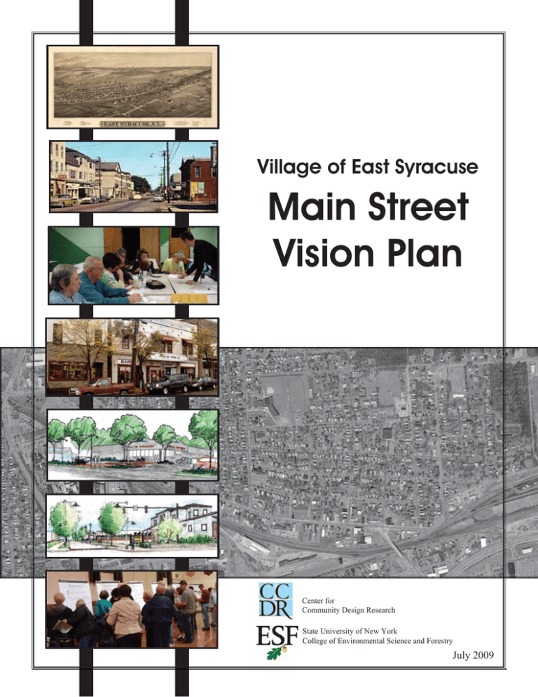 Main Street Vision Plan Village of East Syracuse