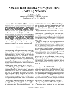 Schedule Burst Proactively for Optical Burst Switching Networks