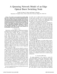 A Queueing Network Model of an Edge Optical Burst Switching Node