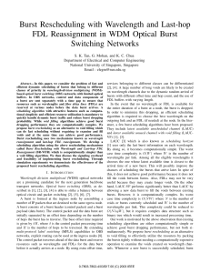 Burst Rescheduling with Wavelength and Last-hop Switching Networks