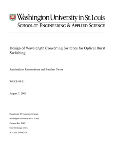 Design of Wavelength Converting Switches for Optical Burst Switching WUCS-01-21