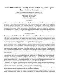Threshold-Based Burst Assembly Policies for QoS Support in Optical Burst-Switched Networks