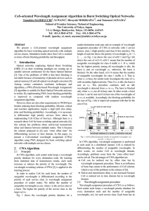 CoS-oriented Wavelength Assignment Algorithm in Burst Switching Optical Networks